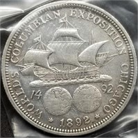 1892 Columbian Expo Comm. Silver Half Dollar UNC