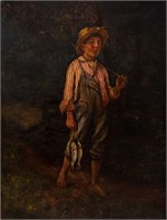 M. Claydon Boy with Fish Oil on Canvas, 1914