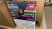 6pk ACE 14"x20"x1" Premium air filters