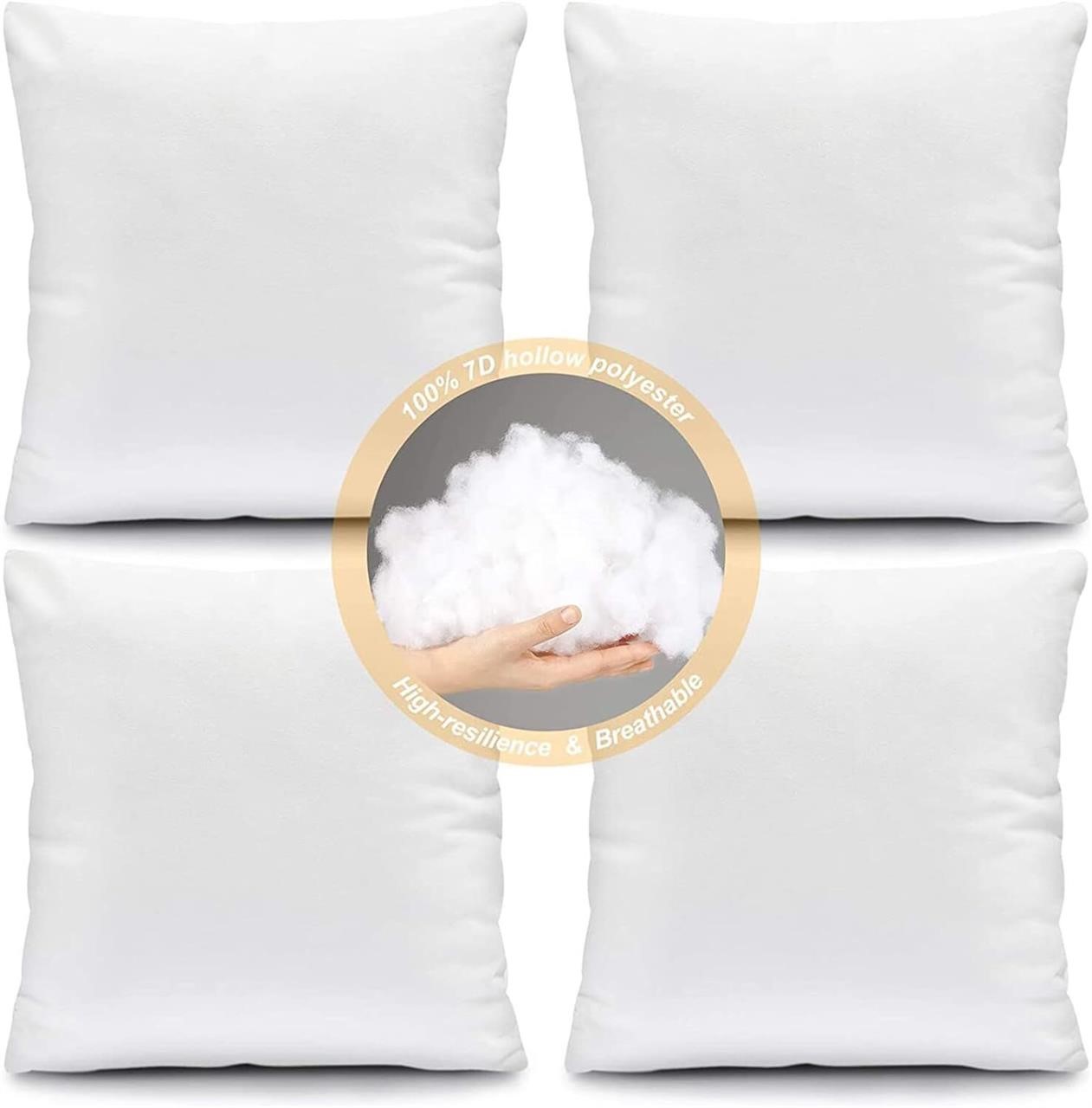 Fixwal 24x24 Inch Pillow Inserts  Set of 4.
