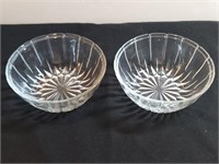 2pc Kig Glass Candy Dishes No Lids