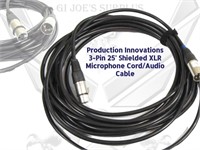 Production Innovation 25'  XLR Microphone Cable P3
