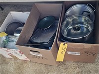 3-BOXES OF MISC. COOKWARE