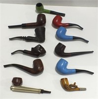 VINTAGE STYLIZED ESTATE PIPES - WOODEN & OTHER