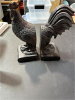 Rooster Book Ends