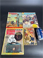 LOT OF 4 NICE WESTERN MAGAZINES IN GREAT SHAPE