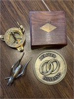 Brass Compass, Grass Hopper