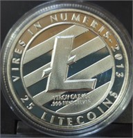 Litecoin cryptocurrency coin / token