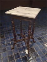 Nice Vintage Marble Top Plant or Lamp Table