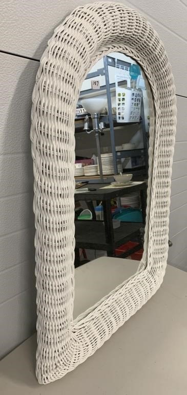 Wicker Mirror  (NO SHIPPING)