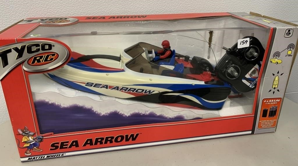 Tyco Sea Arrow Remote Control Boat with Box