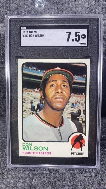 1973 Topps Don Wilson Graded 7.5 Baseball Card