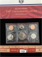 US MINT 1987 UNCIRCULATED COIN SET