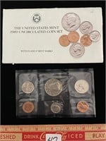 US MINT 1989 UNCIRCULATED COIN SET