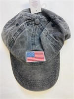 3pcs denim wash american flag trucker hats