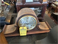 MANTEL CLOCK - ANSONIA - WOOD - 9x20.5x5.5