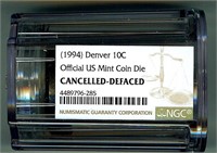 1994 Denver 10c NGC Official Us Mint Coin Die