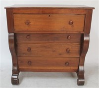 Period Empire graduated 4-Drawer Chest