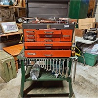 Tool Box on rolling cart, tools included