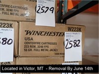 CASE OF (1,000) ROUNDS OF WINCHESTER 223 REM 55