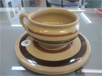 Heartstone Pottery Hot Plate & Matching Mug