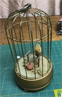 Automaton musical bird in cage