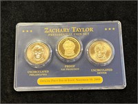 Zachary Taylor Presidential Coin Set