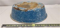 Antique Primitive Blue Swirl Graniteware