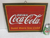 Wooden Drink Coca-Cola Sign