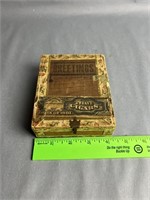 1901 Cigar Box with Costume Jewelry