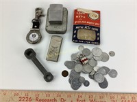 Metal Play Coins Lock & Keys, General Stainless