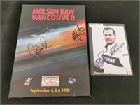 Signed Jacques Villeneuve + Molson Indy Vancouver
