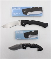 Cold Steel Rajah II & Spartan Folding Knives