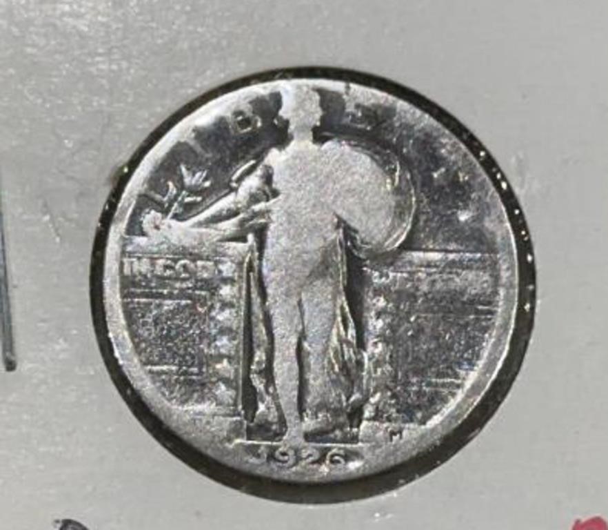 1926 STANDING LIBERTY QUARTER (90% SILVER)