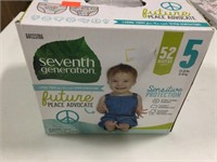 7th Gen Size 5 52 Ct Diapers