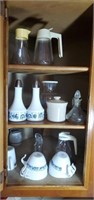 Contents of cabinet 3 shelves
