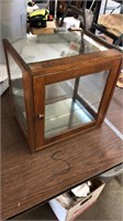 Antique Table Top Display Showcase Cabinet