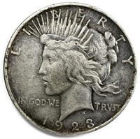 1923-D United States Silver Peace Dollar FINE