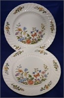 Pair of Aynsley "Cottage Garden" Plates