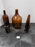 Vintage Brown Bottles