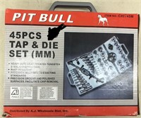 45 PC Tap & Die Set Metric