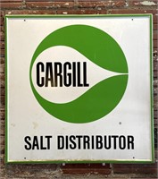 Cargill Salt Distributor Metal Sign 36” x 35.5”