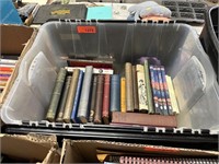 BIN OF VTG & ANTIQUE BOOKS EASTERN MEDICINE