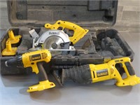 DEWALT TOOLS WITH CASE - OWNER SAYS WORKING