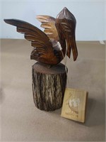 PELICAN STATUE 8" TALL RED GAGNON