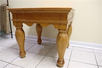 Square Pine End Table