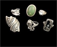 STERLING SILVER RING LOT