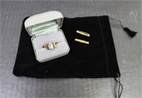 10K GOLD RING AND PINS 10G