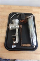 Vintage meat grinder and more lot