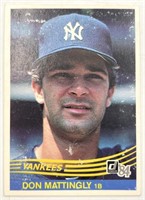 1984 Donruss Don Mattingly Baseball Card